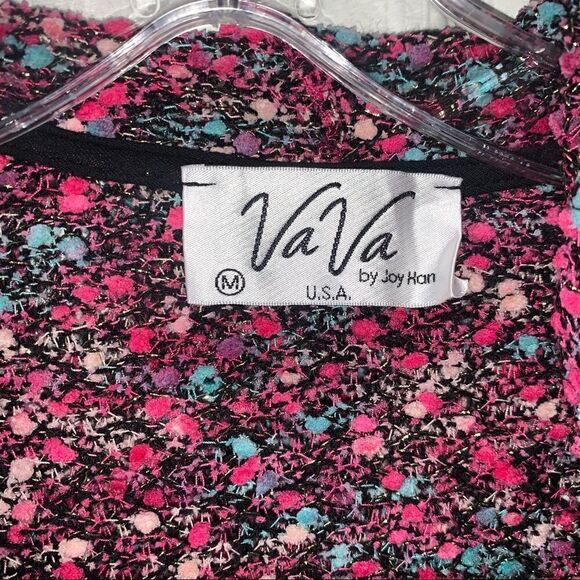 Vava by Joy Han Hooded Knit Crochet Boucle Cardigan - Picture 3 of 7